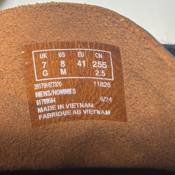 Clarks Wallabee Boots Black men’s size 8 - Picture 6 of 6